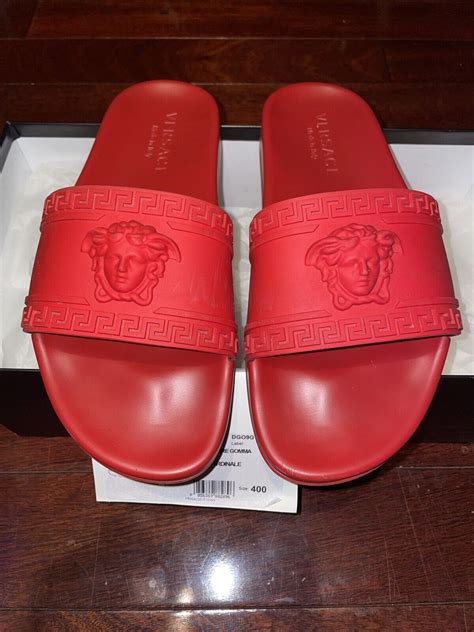 replica versace medusa slides|versace palazzo slides.